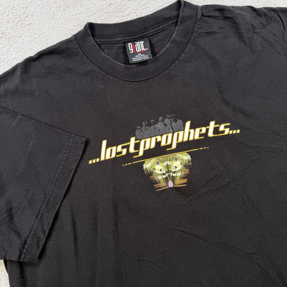 Vintage Lostprophets T-Shirt Mens XL Black Band Shinobi vs Dragon Ninja Giant